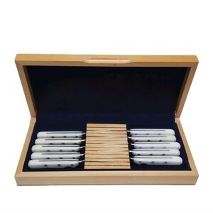 Vintage CP France ( Stubai ) Boxed Set Of 10* Steak Knives.